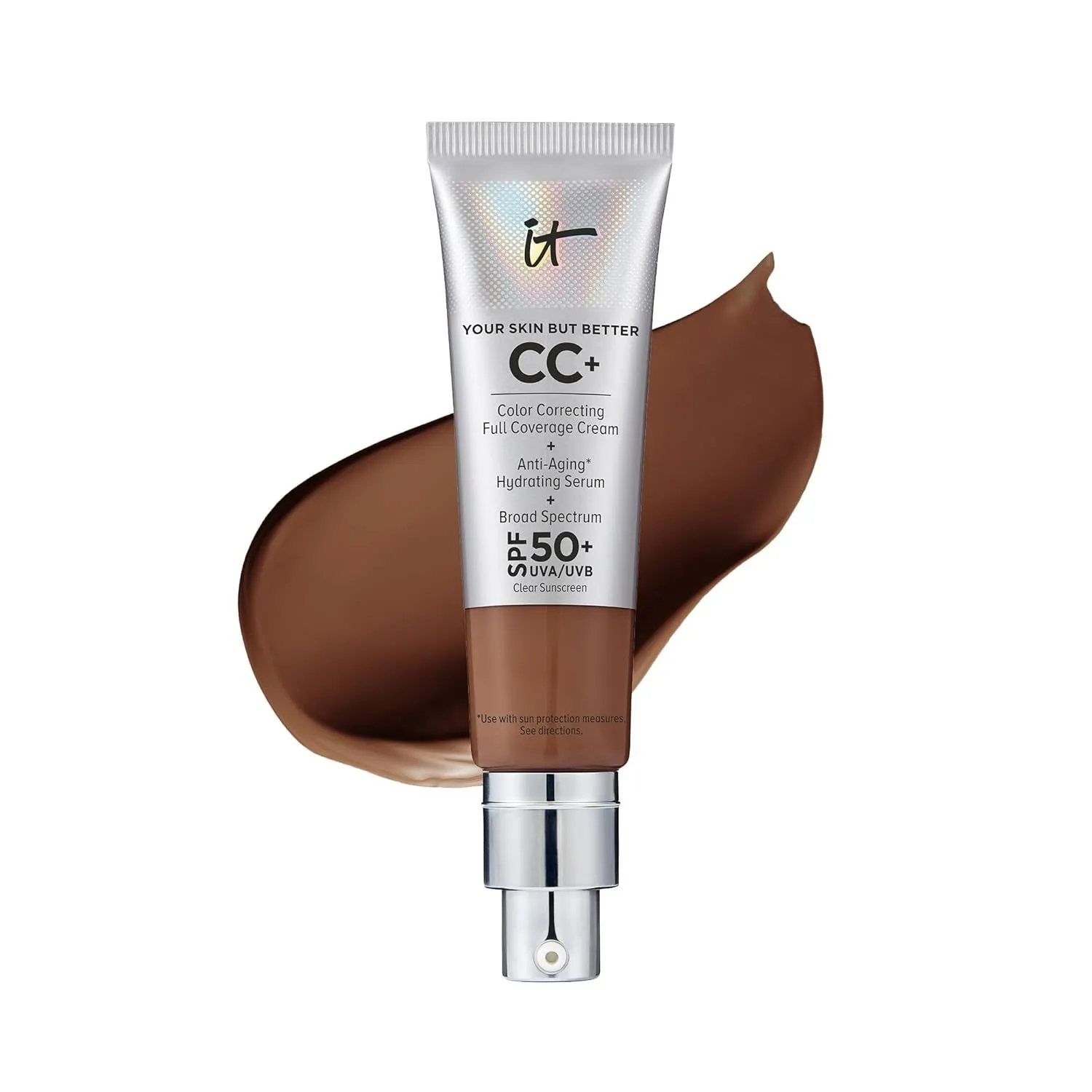 Your Skin but Better CC  Cream - Color Correcting Cream, Full-Coverage Foundation, Hydrating Serum & SPF 50  Sunscreen - Natural Finish - 1.08 Fl Oz