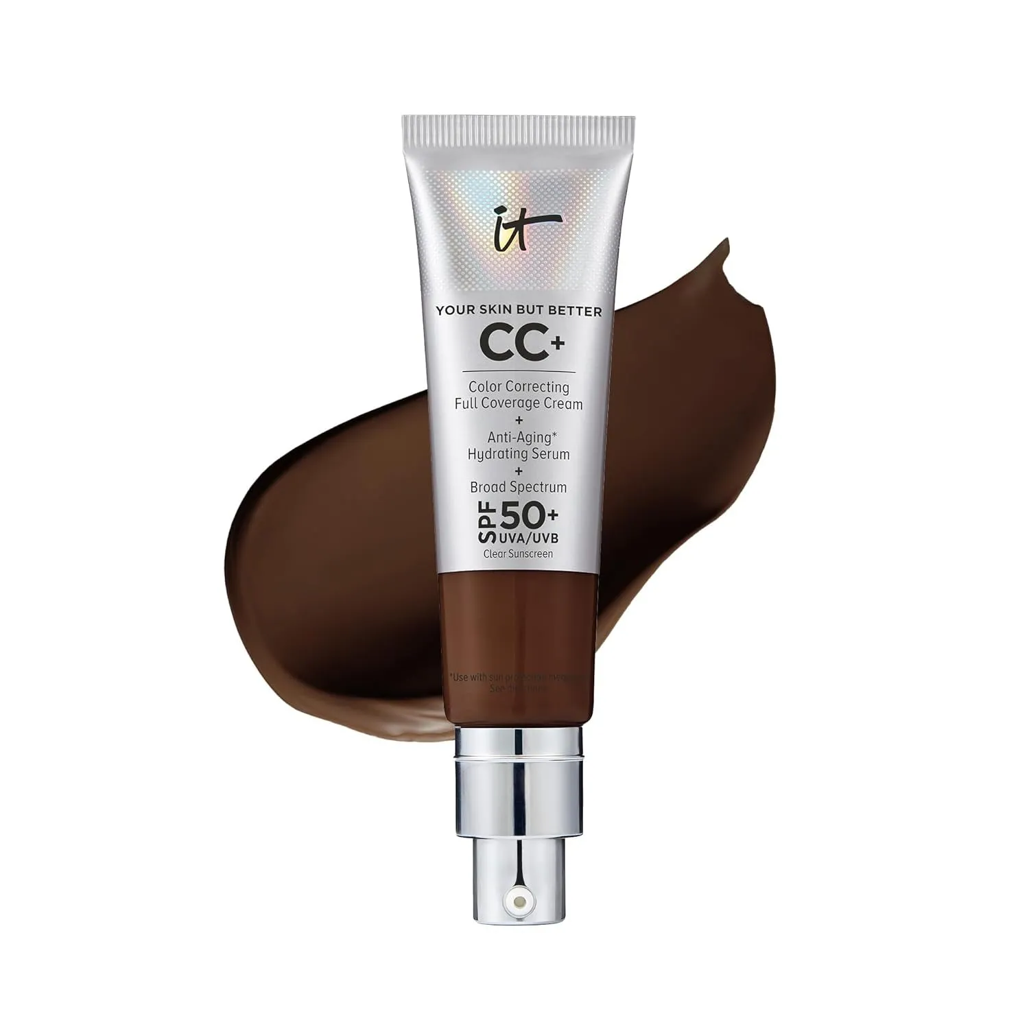 Your Skin but Better CC  Cream - Color Correcting Cream, Full-Coverage Foundation, Hydrating Serum & SPF 50  Sunscreen - Natural Finish - 1.08 Fl Oz