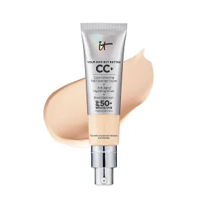 Your Skin but Better CC  Cream - Color Correcting Cream, Full-Coverage Foundation, Hydrating Serum & SPF 50  Sunscreen - Natural Finish - 1.08 Fl Oz