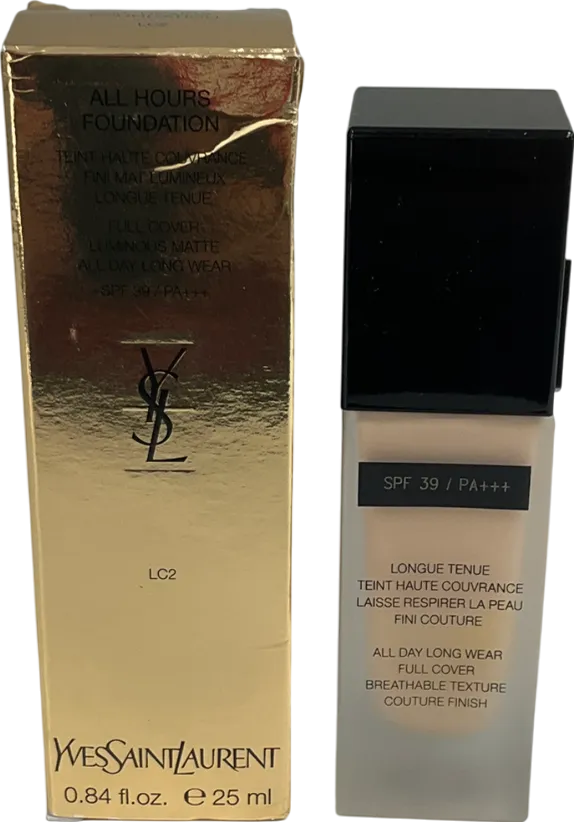 YSL All Hours Foundation Lo2 25ml
